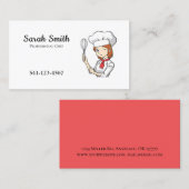 プロフェッショナルシェフフードケータリングサービス 名刺 (正面/裏面)