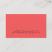 プロフェッショナルシェフフードケータリングサービス 名刺 (裏面)