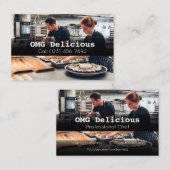 プロフェッショナルシェフ調理師フード料理レストラン 名刺 (正面/裏面)