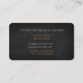 プロフェッショナルシェフ/パーソナルシェフ/ケータリングサービ 名刺 (裏面)