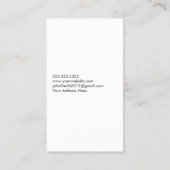 プロフェッショナルシェフ&ワイン 名刺 (裏面)