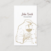 プロフェッショナルシェフ&ワイン 名刺 (正面)