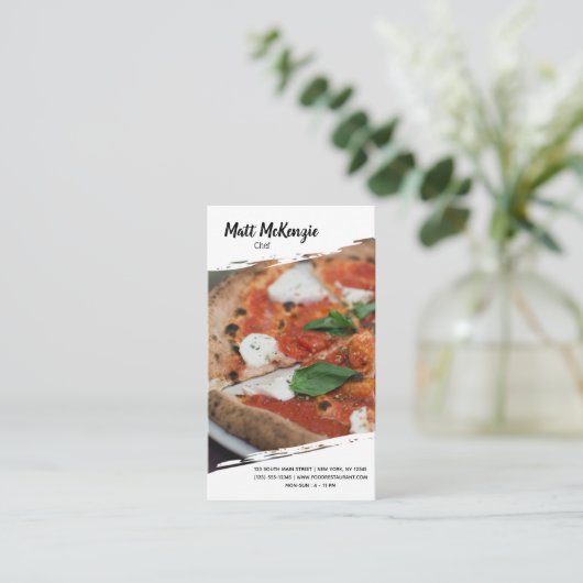 プロフェッショナルシェフ 名刺 (スタンド正面)