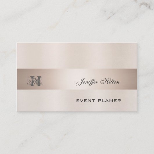 プロフェッショナルシエレガントックシャンパンバラモノグラム 名刺 (正面)