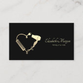 プロフェッショナルシザードライヤーブラシブラック 名刺 (正面)