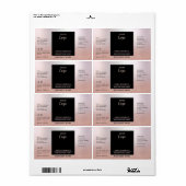 プロフェッショナルシシンプルックバラ金ゴールド製品la ラベル (フルシート)