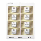 プロフェッショナルシシンプルック金ゴールド製品ラベル ラベル (フルシート)