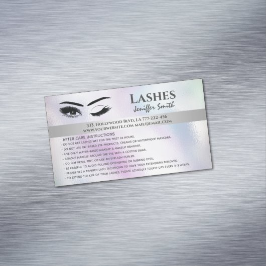 プロフェッショナルシックなホログラフィックラ気にッシュ マグネット名刺 (インサイチュ)