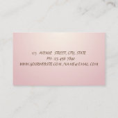 プロフェッショナルシックウォーターカラーサボテン 名刺 (裏面)