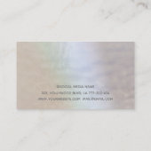 プロフェッショナルシックエレガントホログラフィックタンデオン 名刺 (裏面)