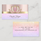 プロフェッショナルシックエレガント《写真》ぼけ味、ロータス 名刺 (正面/裏面)