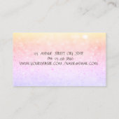 プロフェッショナルシックエレガント《写真》ぼけ味、ロータス 名刺 (裏面)