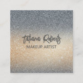 プロフェッショナルシックグリッターデザイモダンナーグラム スクエア名刺 (正面)