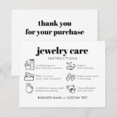 プロフェッショナルシックジュエリー気にサンキュービジネス エンクロージャーカード (正面/裏面)