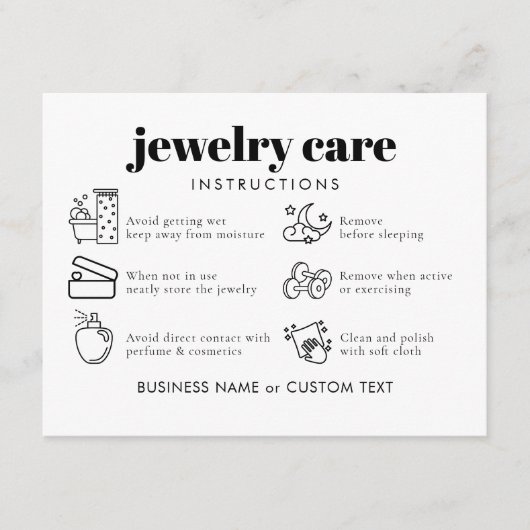 プロフェッショナルシックジュエリー気にサンキュービジネス エンクロージャーカード (正面)