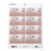 プロフェッショナルシックバラ金ゴールドグリッター製品ラベル ラベル (フルシート)