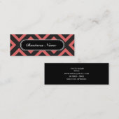 プロフェッショナルシッケインスクエアパターン スキニー名刺 (正面/裏面)