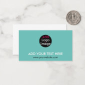 プロフェッショナルシモダンックカスタムブランドミントグリーン ノートカード (正面/裏面インサイチュ)