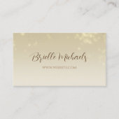 プロフェッショナルシャンペーン金ゴールドミニマルスパークル 名刺 (正面)