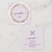 プロフェッショナルショップスパフレームバラグリッターフレーム スクエア名刺 (正面/裏面)