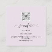 プロフェッショナルショップスパフレームバラグリッターフレーム スクエア名刺 (裏面)