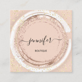 プロフェッショナルショップスパフレームバラグリッターQrコード スクエア名刺