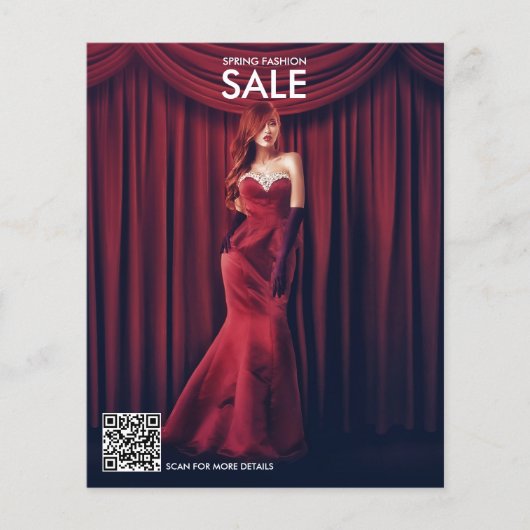 プロフェッショナルショッププロモーション写真QRコード チラシ (正面)