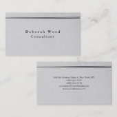 プロフェッショナルシルバーグレイモダンクリエイティブトレンディー 名刺 (正面/裏面)