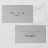 プロフェッショナルシルバーグレイモダンクリエイティブ 名刺 (正面/裏面)