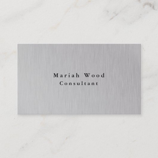 プロフェッショナルシルバーグレイモダンクリエイティブ 名刺 (正面)