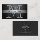 プロフェッショナルシルバーモノグラム 名刺 (正面/裏面)