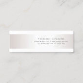 プロフェッショナルシルバールックモダンお洒落デザイン スキニー名刺 (裏面)