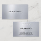 プロフェッショナルシルバールックライッエレガントトモダンップ 名刺 (正面/裏面)