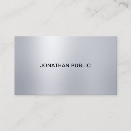 プロフェッショナルシルバールックライッエレガントトモダンップ 名刺 (正面)