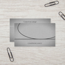 プロフェッショナルシンプルアートグレイモダンビジネスカー 名刺