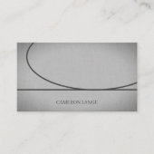 プロフェッショナルシンプルアートグレイモダンビジネスカー 名刺 (正面)