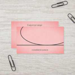 プロフェッショナルシンプルアート赤モダン名刺 名刺