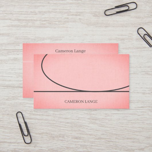 プロフェッショナルシンプルアート赤モダン名刺 名刺 (正面/裏面インサイチュ)