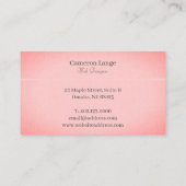 プロフェッショナルシンプルアート赤モダン名刺 名刺 (裏面)