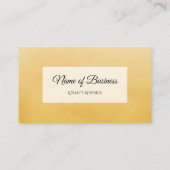 プロフェッショナルシンプルイエローパンチロイヤリティ報酬 ロイヤリティカード (裏面)