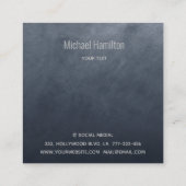 プロフェッショナルシンプルエテ実在ート建築ロゴ スクエア名刺 (裏面)