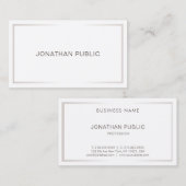 プロフェッショナルシンプルエレガントデザインプモダンラン 名刺 (正面/裏面)