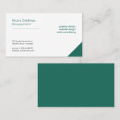 プロフェッショナルシンプルエレガントプ企業のラン 名刺 (正面/裏面)