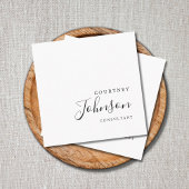 プロフェッショナルシンプルエレガント白黒コンサルタント スクエア名刺