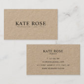 プロフェッショナルシンプルクラフトモダン名刺 名刺 (正面/裏面)