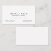 プロフェッショナルシンプルクリエイティブシックプレーンモダン 名刺 (正面/裏面)