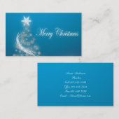 プロフェッショナルシンプルクリスマスのプロモーション 名刺 (正面/裏面)