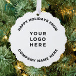 プロフェッショナルシンプルクリスマスツリーのビジネスロゴ オーナメントカード<br><div class="desc">プロフェッショナルシンプルクリスマスツリーのビジネスロゴオーナメントカード</div>