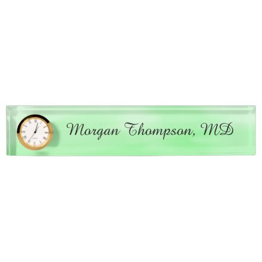 プロフェッショナルシンプルグモダンリーン デスクネームプレート (正面)