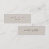 プロフェッショナルシンプルグラフィックモダンプレインラグジュアリー スキニー名刺 (正面/裏面)
